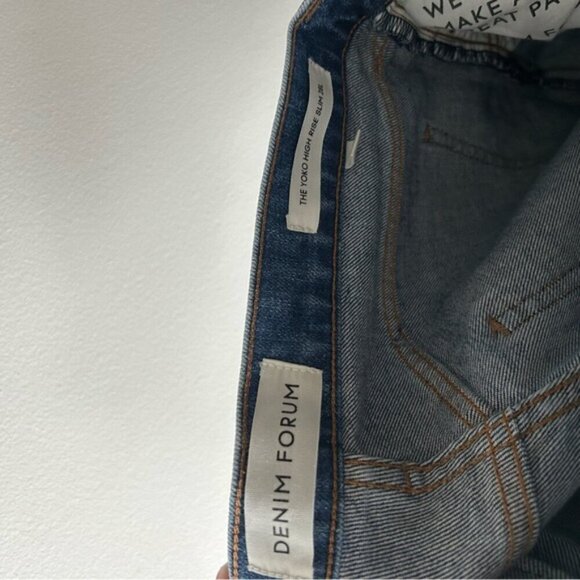 DENIM Forum Ariztia - The Yoko High Rise Slim 28L Inky Blue - Picture 7 of 7